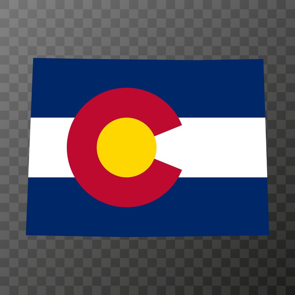 drapeau de l'état du colorado. illustration vectorielle. vecteur