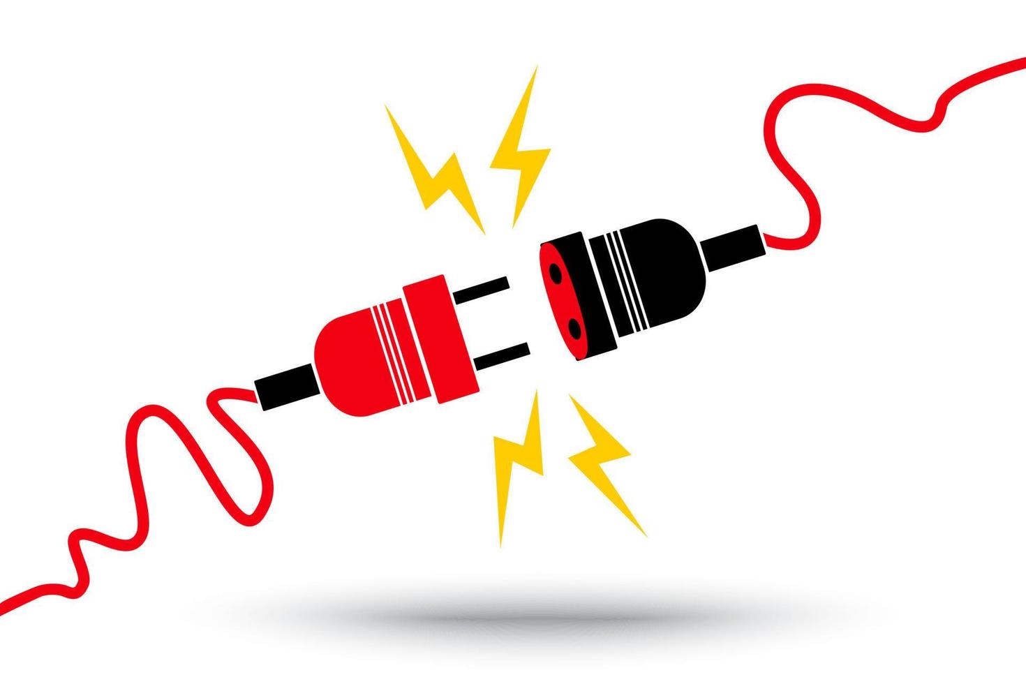 illustration vectorielle d'un câble électrique vecteur