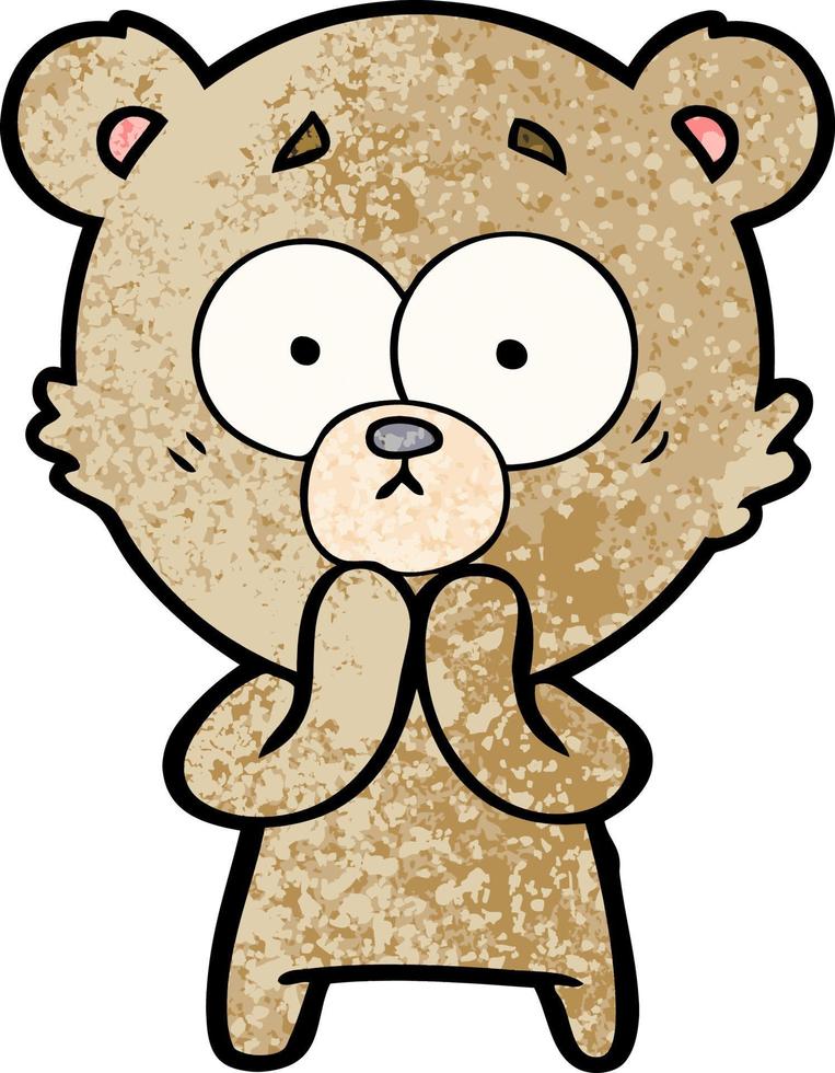 personnage d'ours de vecteur en style cartoon