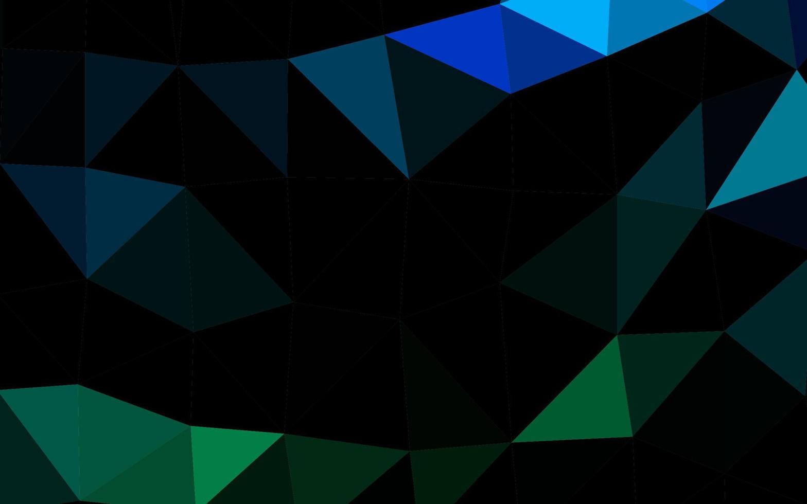 couverture polygonale abstraite de vecteur bleu clair, vert.
