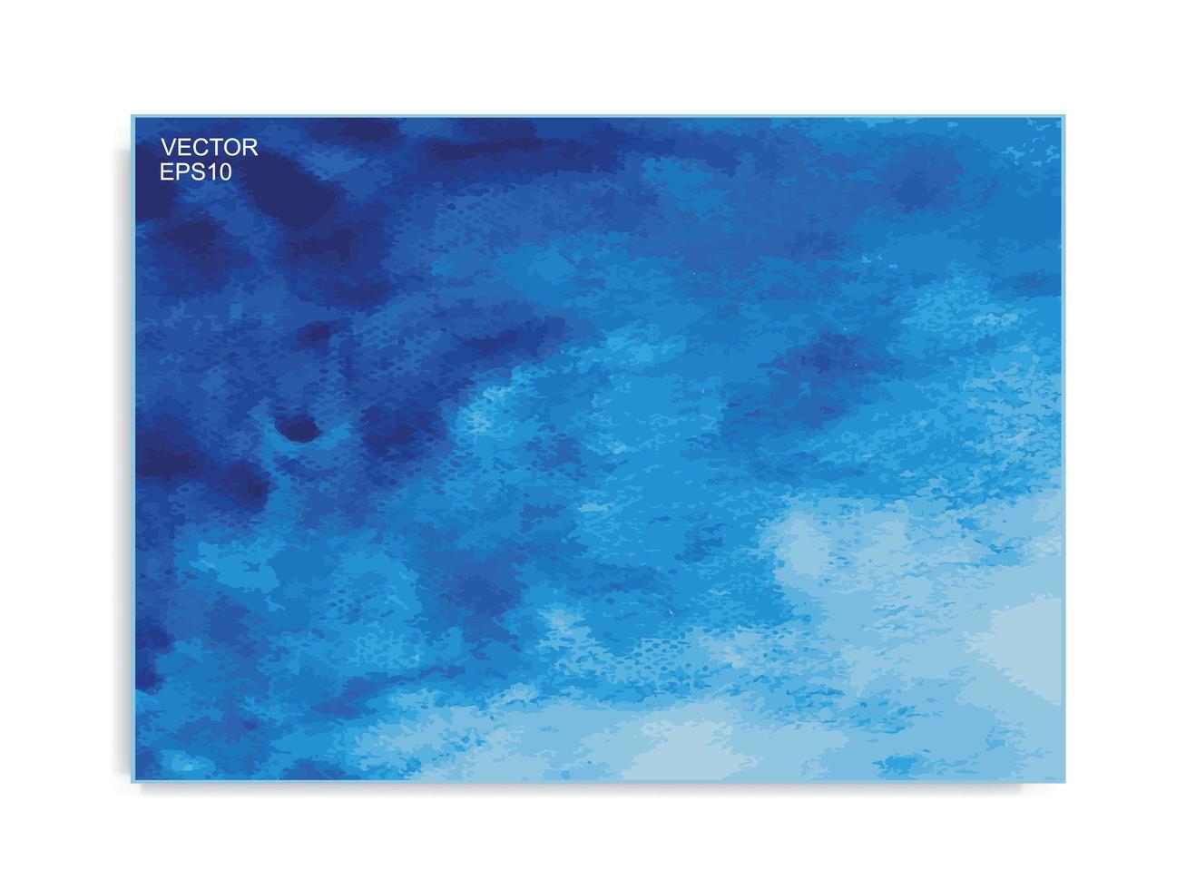 fond de pinceau aquarelle bleu abstrait vecteur