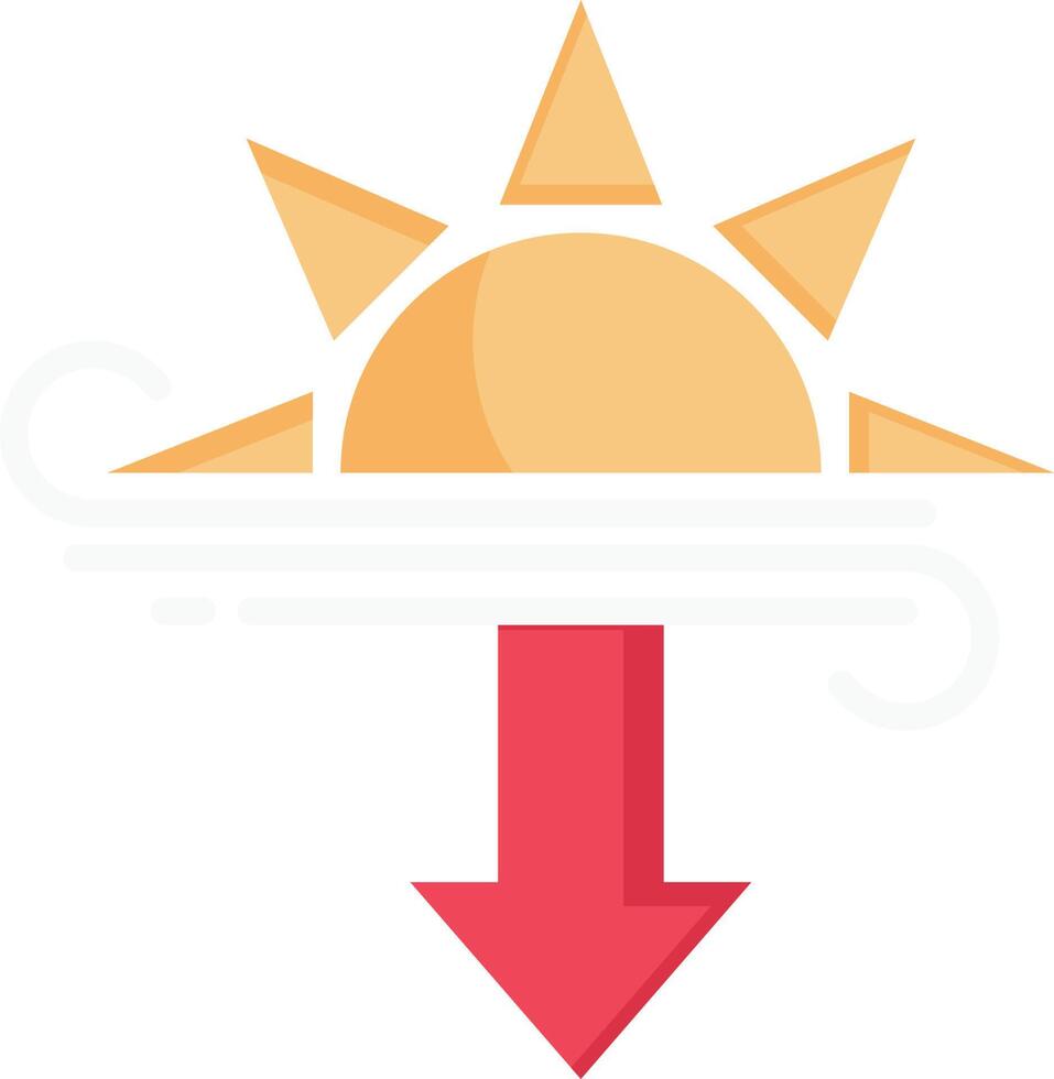 illustration vectorielle coucher de soleil sur un fond. symboles de qualité premium. icônes vectorielles pour le concept et la conception graphique. vecteur