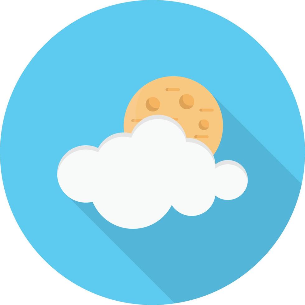 illustration vectorielle de lune de nuage sur un background.symboles de qualité premium.icônes vectorielles pour le concept et la conception graphique. vecteur