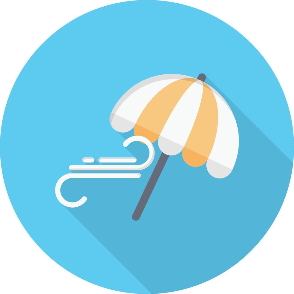 illustration vectorielle de parapluie vent sur fond.symboles de qualité premium.icônes vectorielles pour le concept et la conception graphique. vecteur