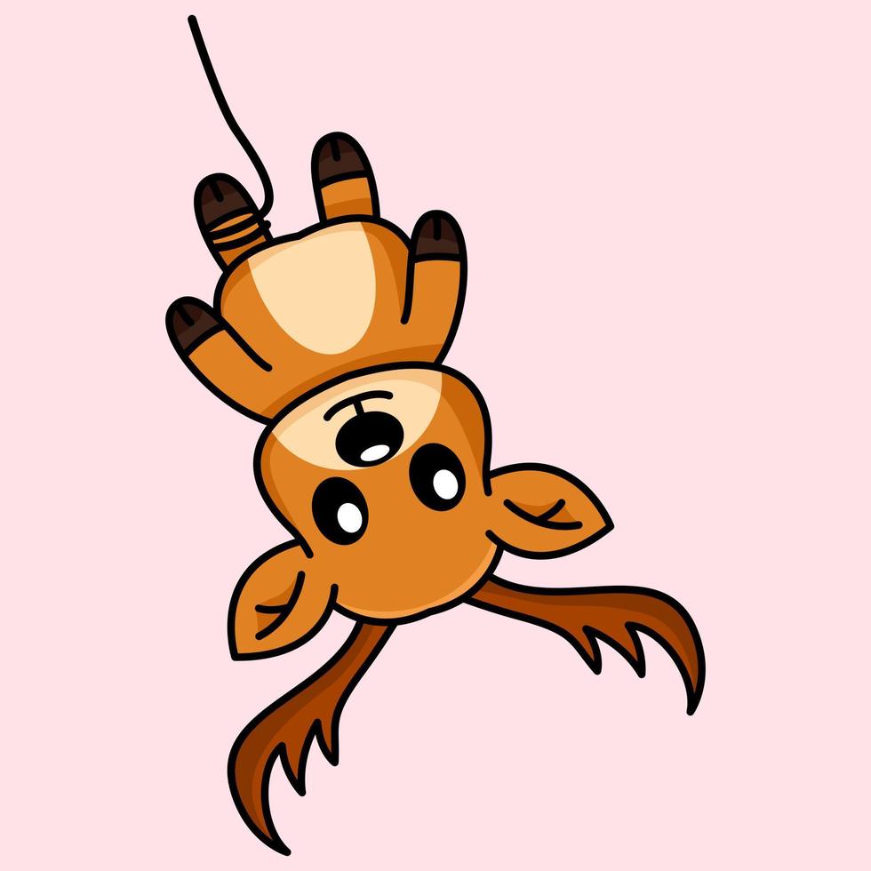 illustration vectorielle d'un cerf mignon et adorable vecteur