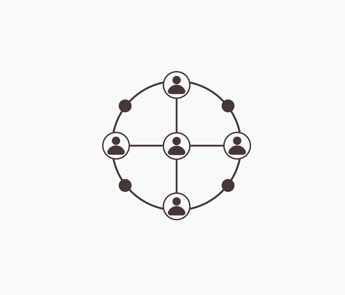 icône de membre de relation vecteur