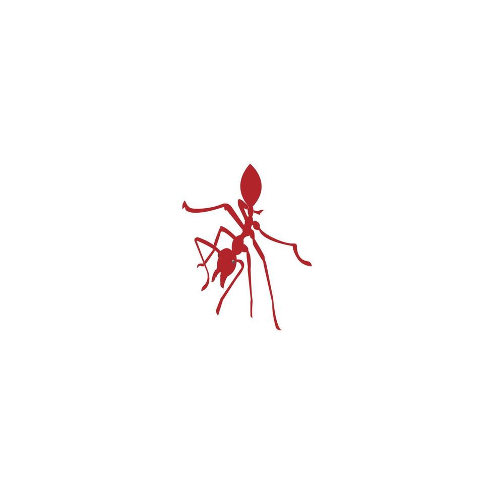 illustration vectorielle de fourmi logo modèle vecteur