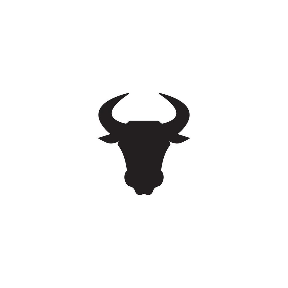 illustration de modèle de vecteur icône logo bison