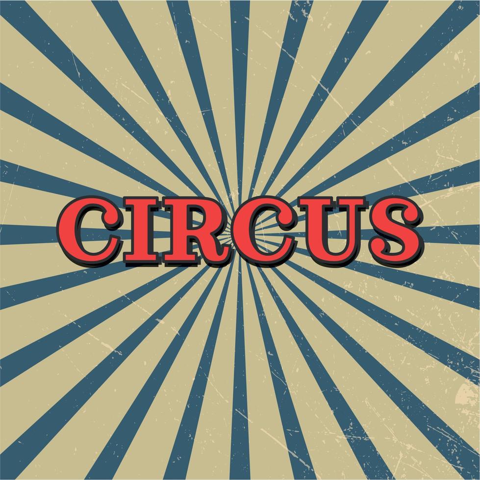 vintage d'affiche de cirque. vecteur