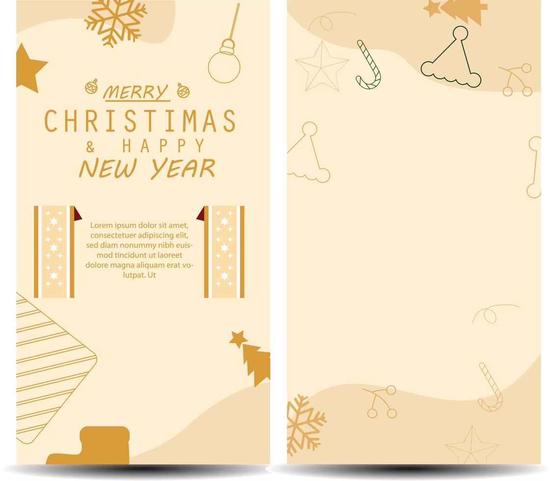 collection de pack de bannières de noël de vecteur avec boule d'illustration et pour le jour de christimas natal et bonne année salutation vacances de bienvenue