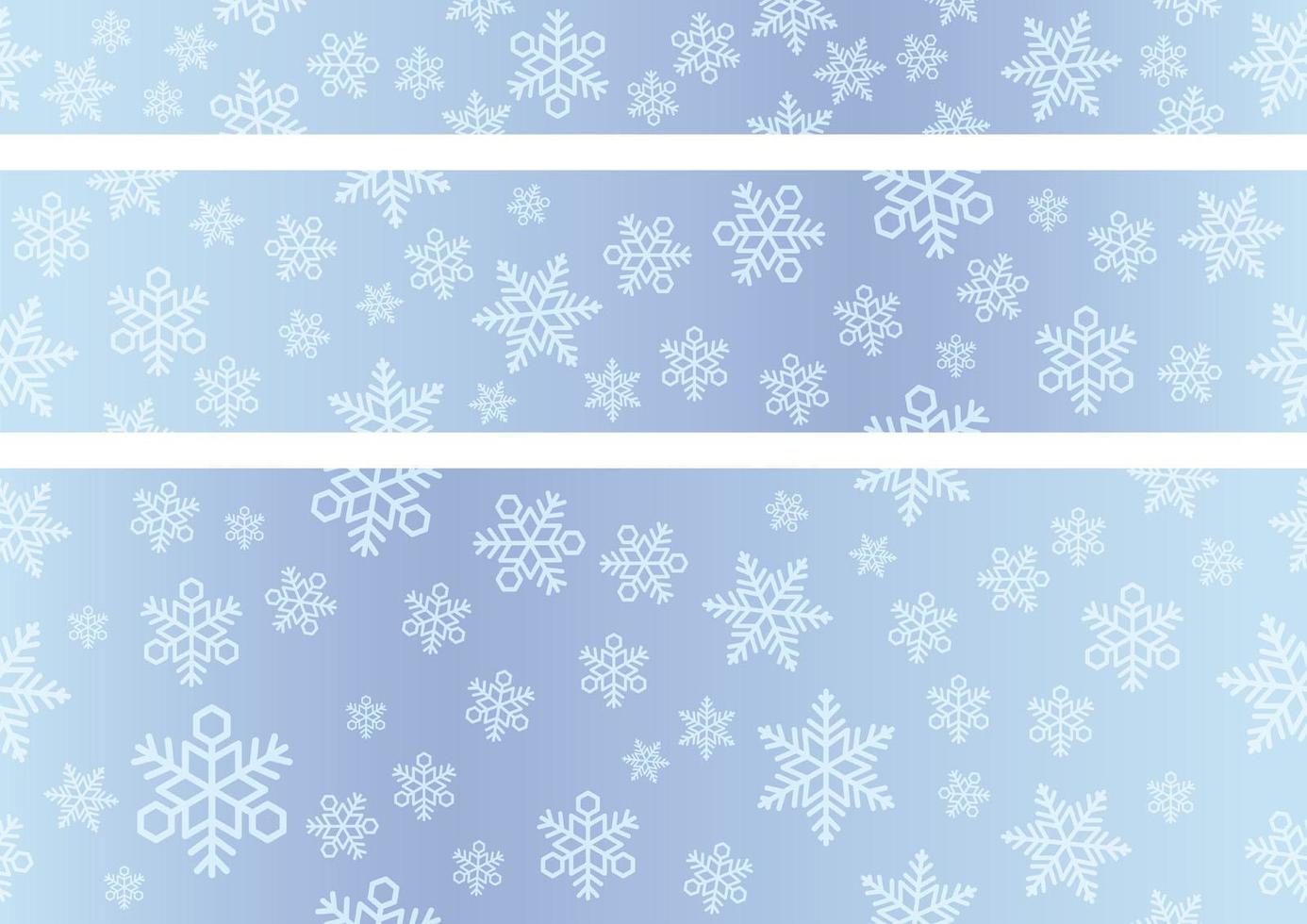 flocons de neige festifs dans un fond de bannière transparente vecteur