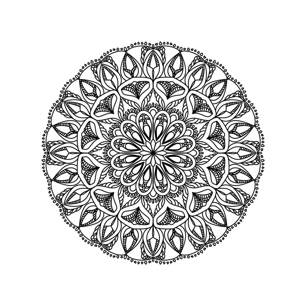 mandala patron pochoir griffonnages croquis bonne humeur vecteur