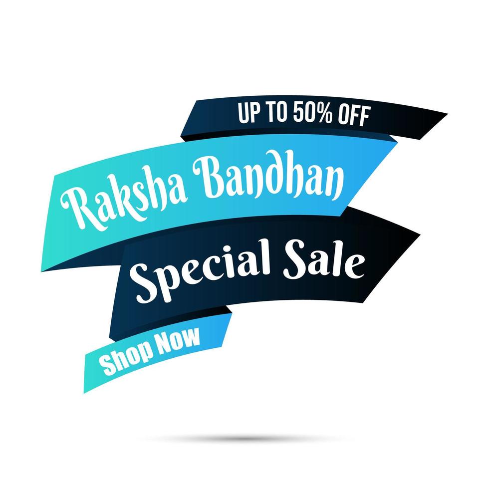Bannière de vente happy raksha bandhan, réduction '' acheter maintenant '' vecteur