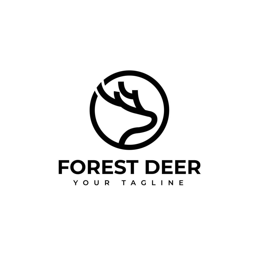 une illustration du logo du cerf vecteur