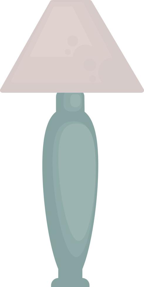 lampe bleue, illustration, vecteur sur fond blanc.