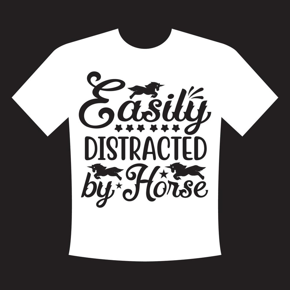 conception de t-shirt svg cheval vecteur