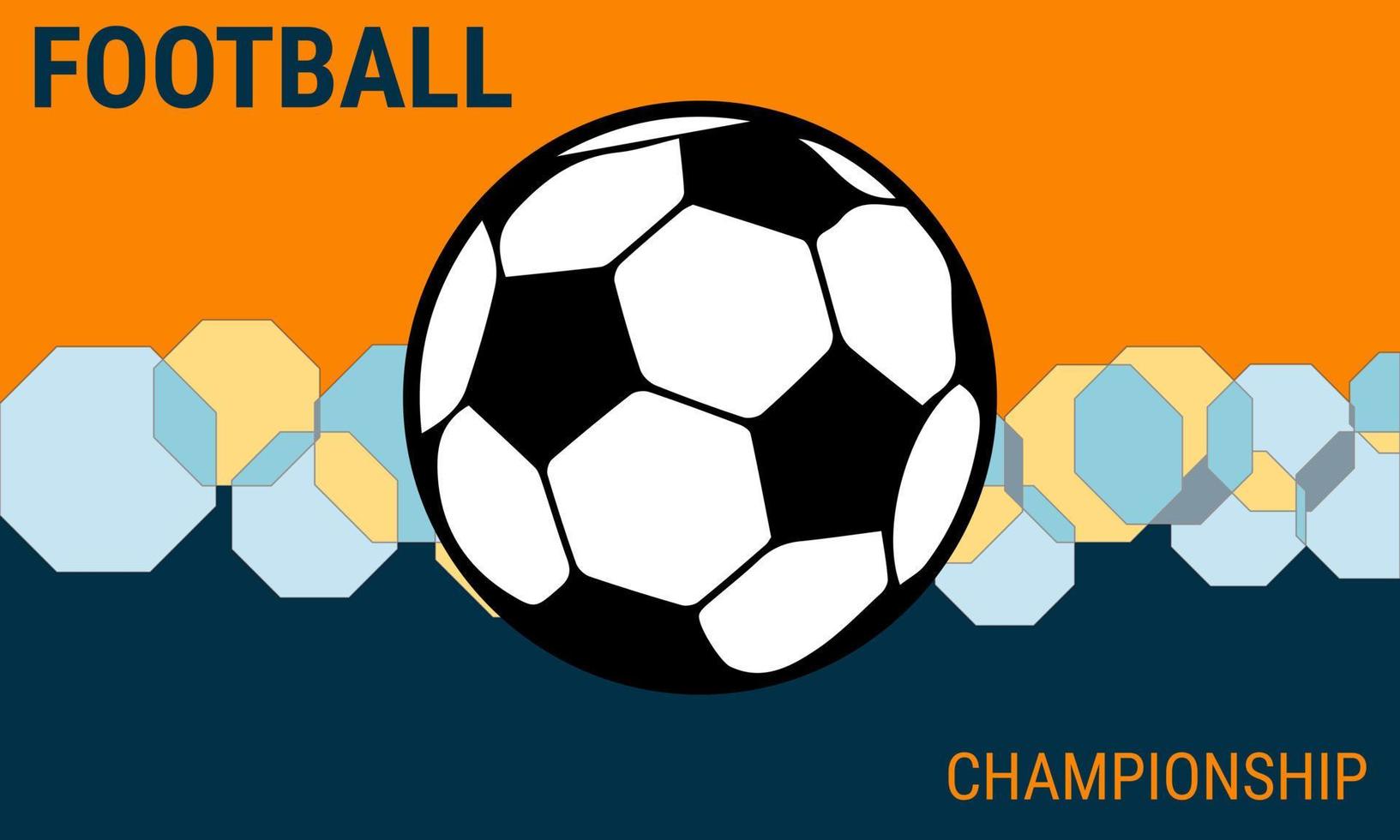 illustration de fond de sport de championnat de football. vecteur eps10