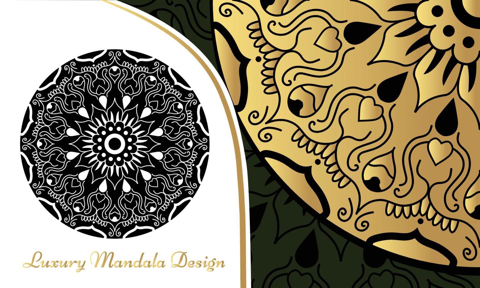 conception de mandala de luxe fond de vecteur conception de motif floral abstrait vintage