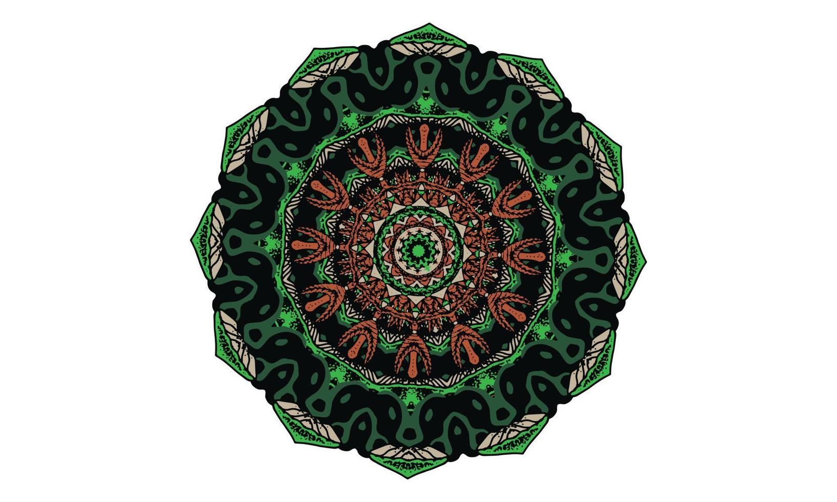 conception de mandala de luxe fond de vecteur conception de motif floral abstrait vintage