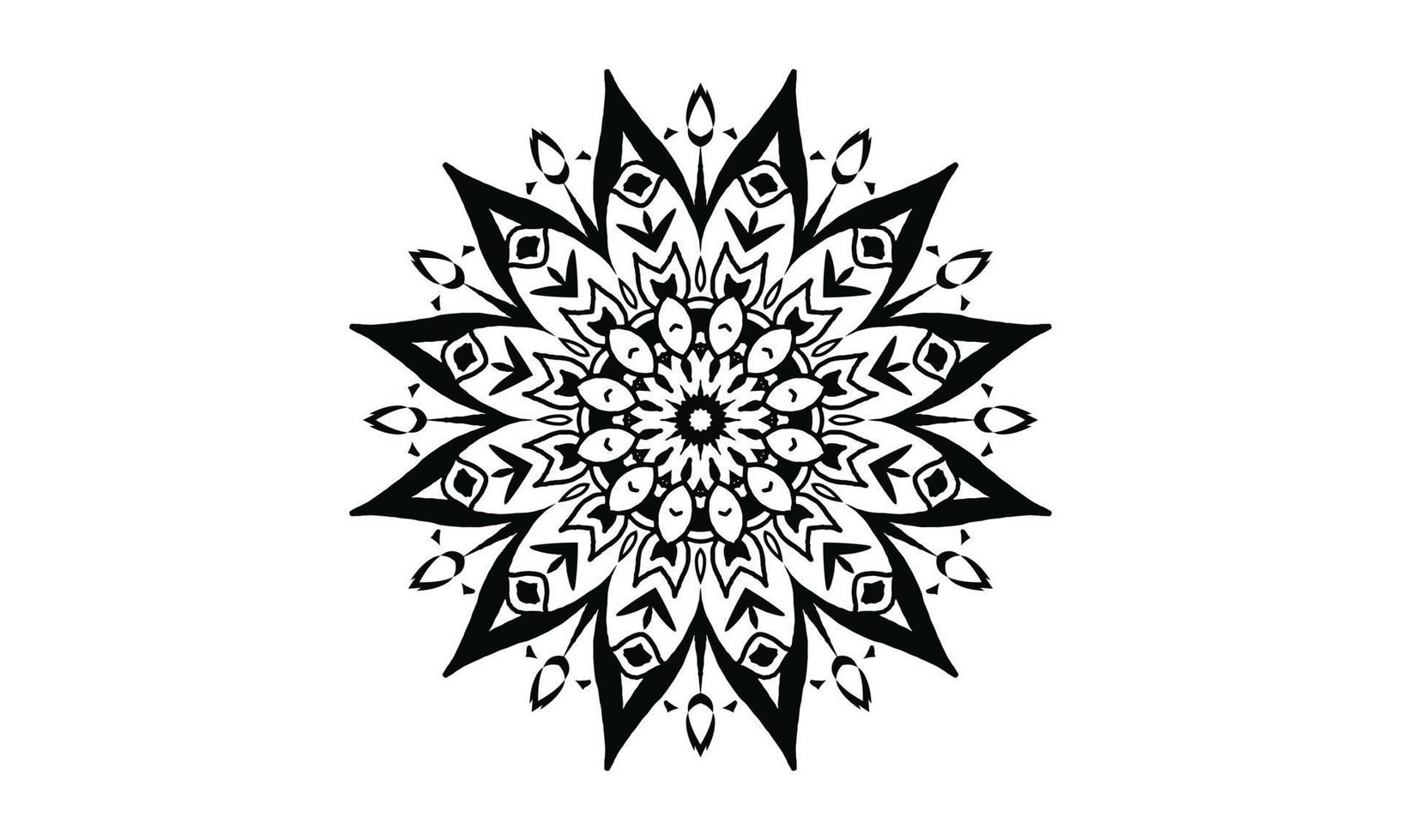 conception de mandala de luxe fond de vecteur conception de motif floral abstrait vintage