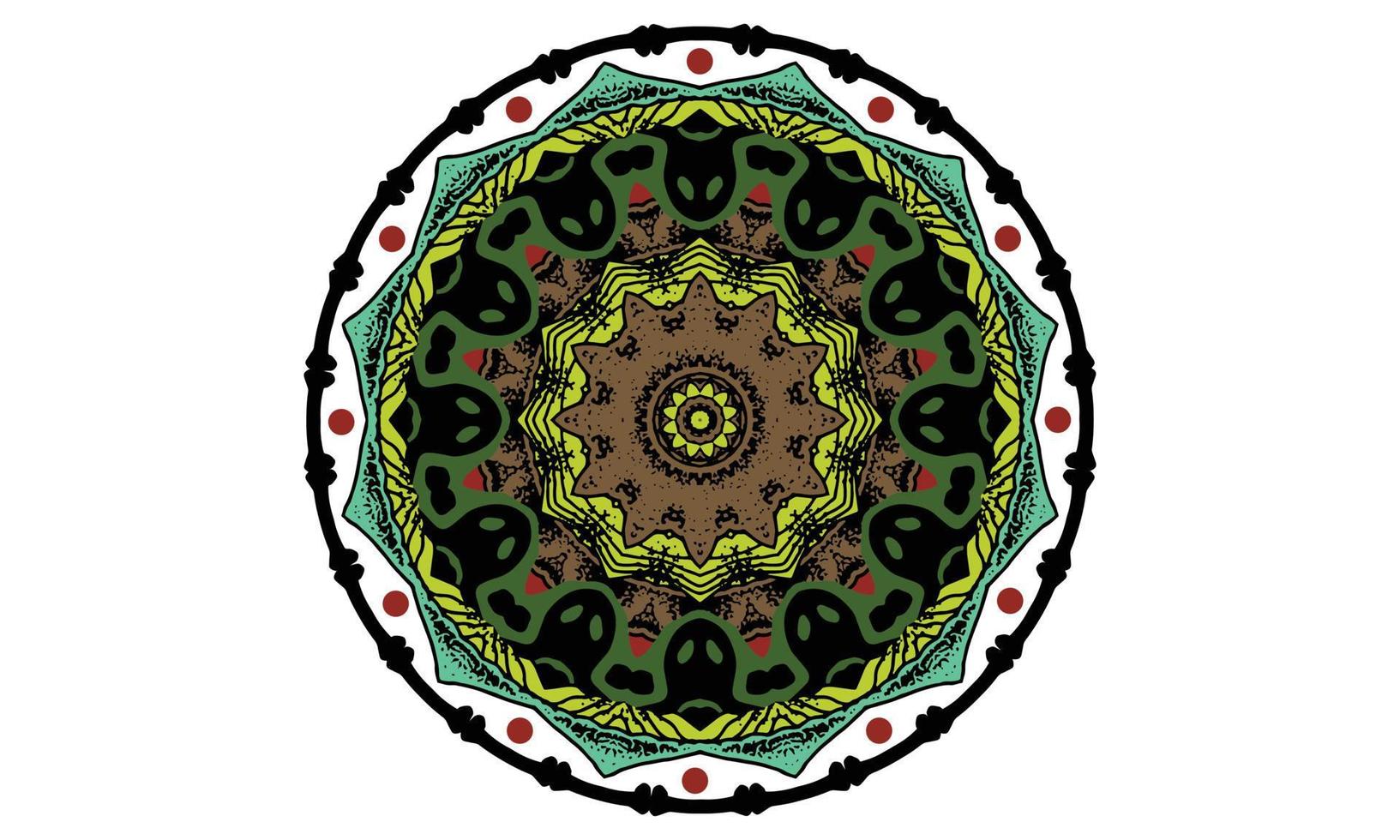 conception de mandala de luxe fond de vecteur conception de motif floral abstrait vintage