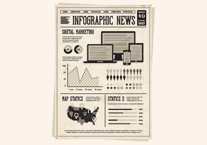 Technologie du journal vecteur