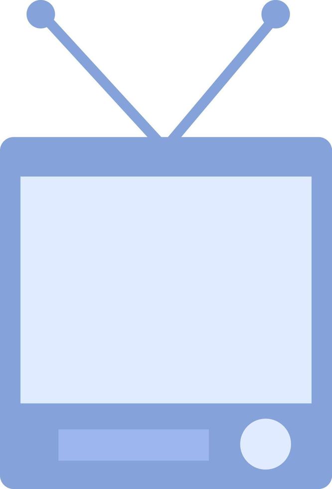 vieux téléviseur carré, illustration, sur fond blanc. vecteur