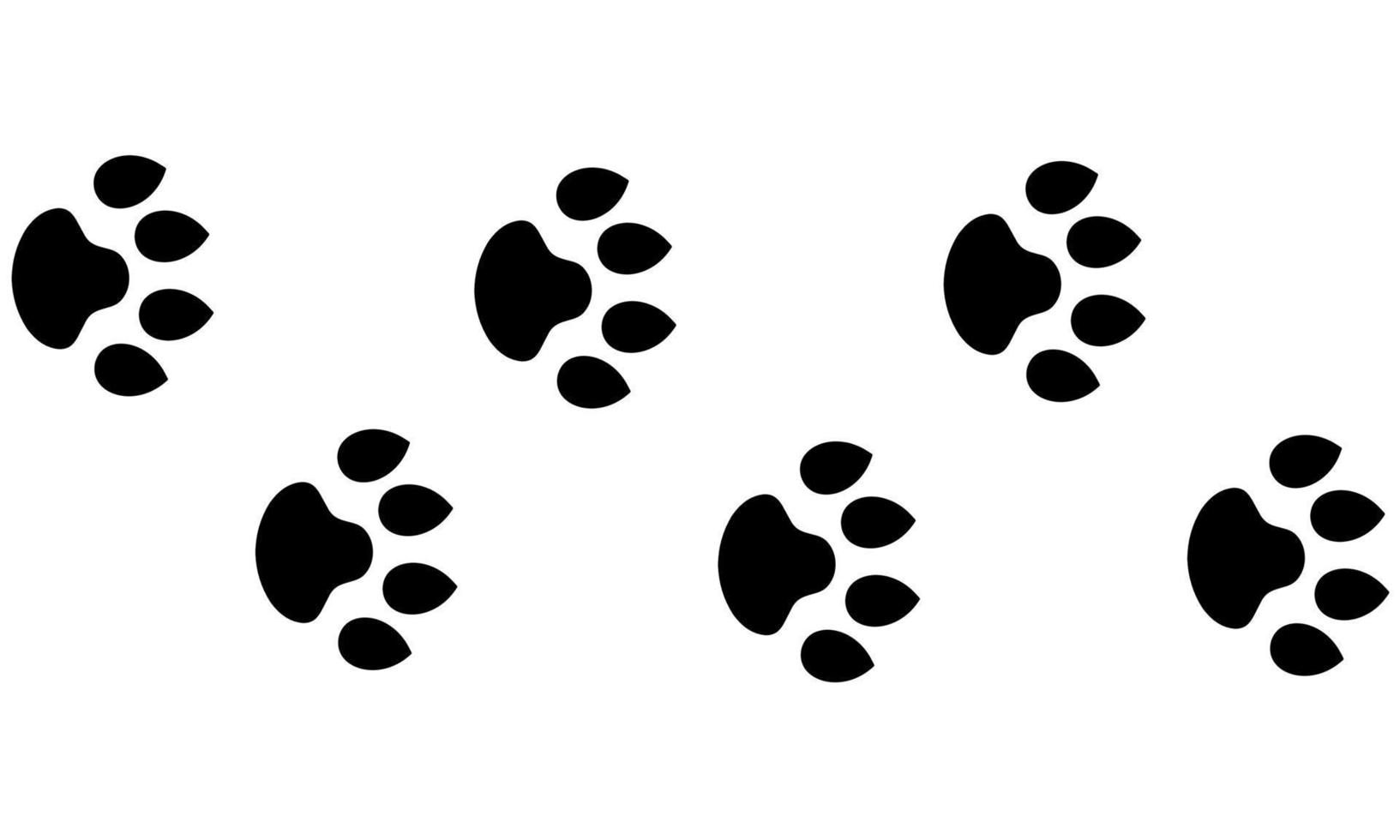 silhouette vectorielle d'une jambe de tapir. empreintes de tapir sur fond blanc. idéal pour les logos d'animaux vecteur