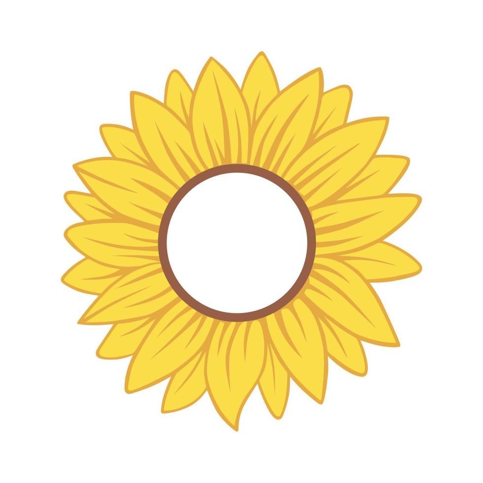 illustration de tournesol belle et naturelle vecteur