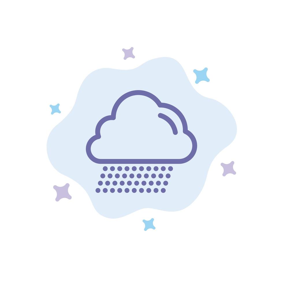 pluie nuage canada bleu icône sur fond de nuage abstrait vecteur