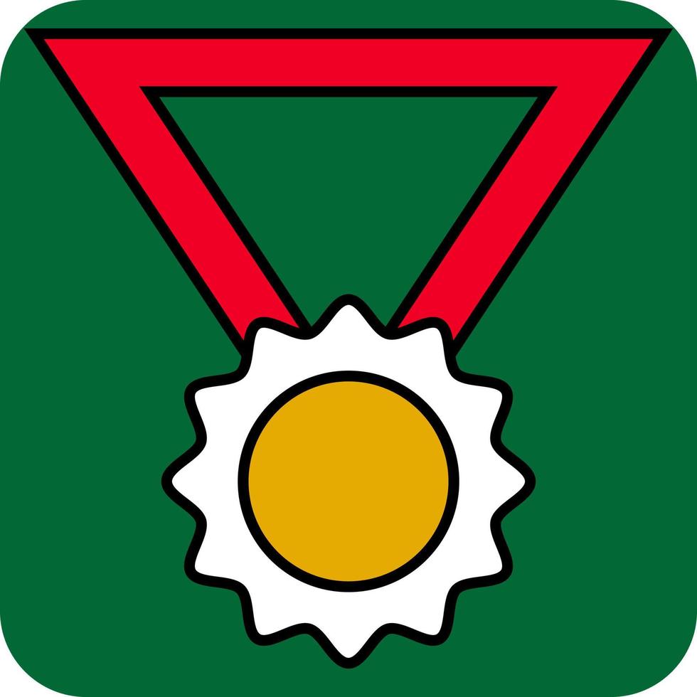 médaille de football, illustration, vecteur, sur fond blanc. vecteur