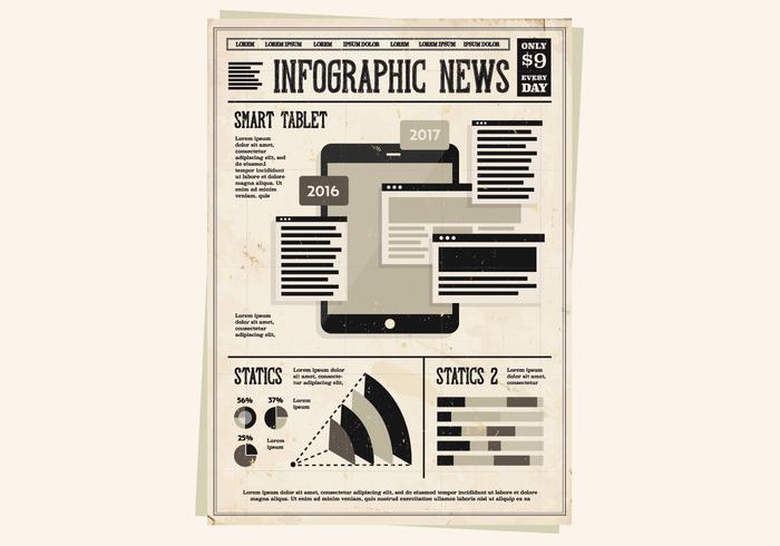 Infographie Tablet Vector