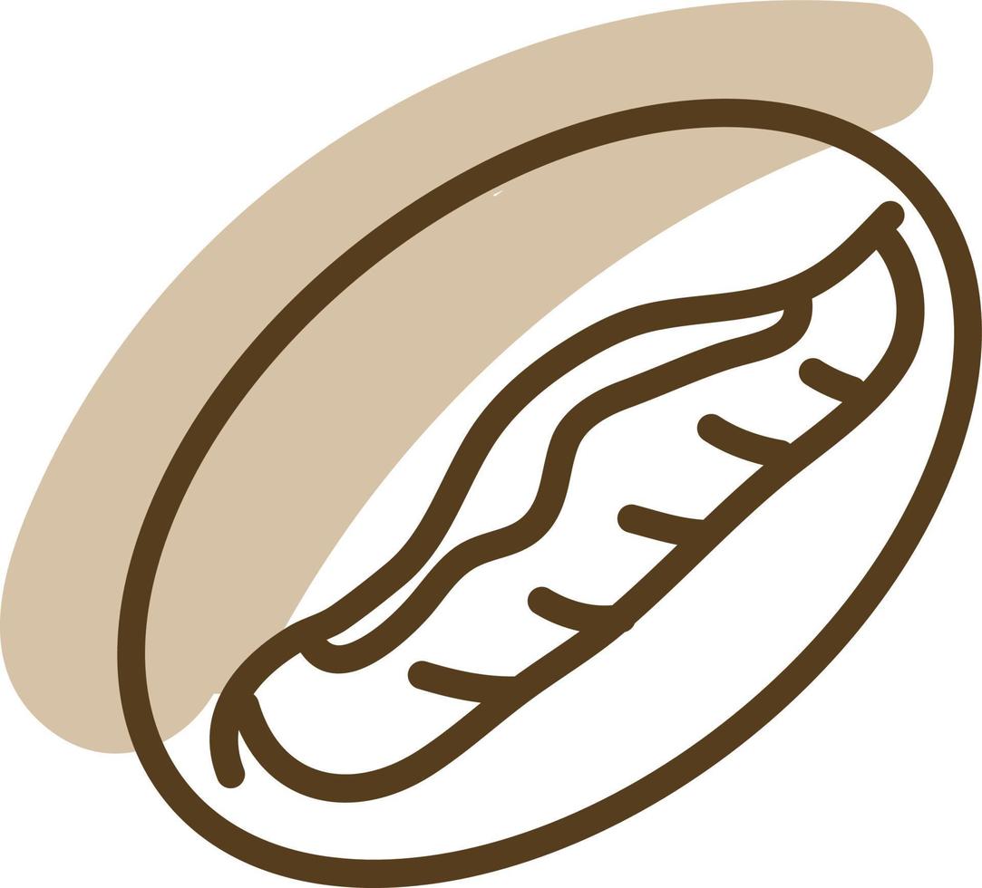 pain frais, illustration, vecteur sur fond blanc.