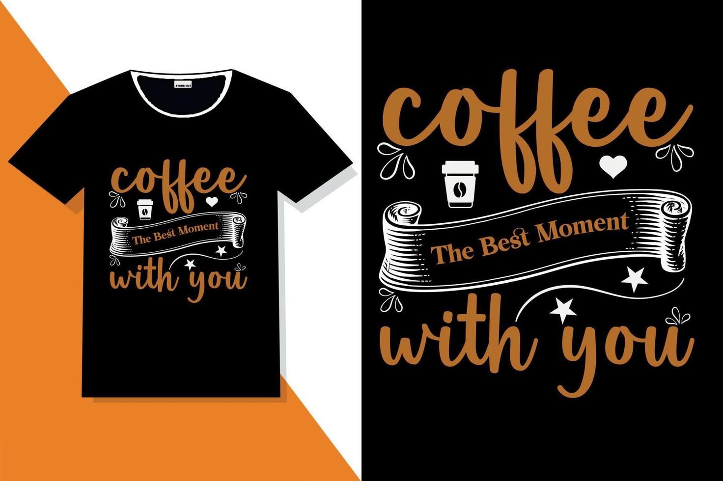 citations de motivation de café typographie ou t-shirt de typographie de café vecteur