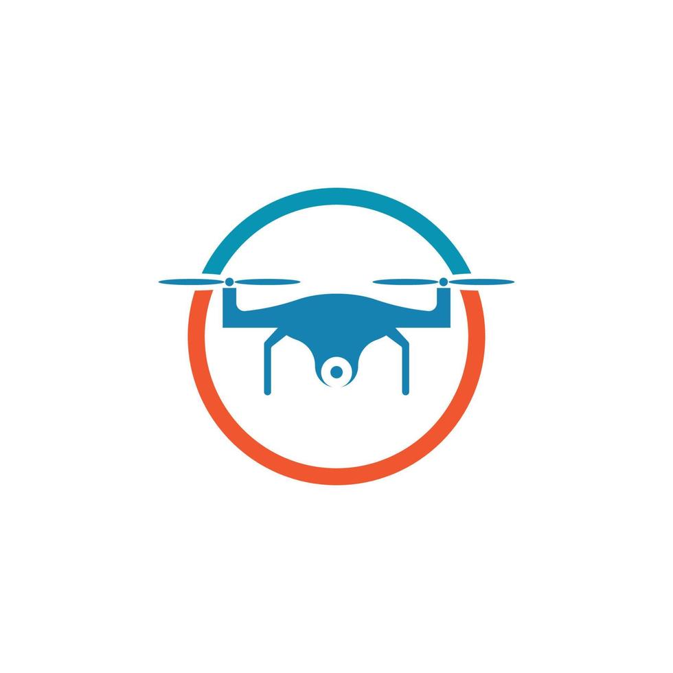 vecteur de logo de drone