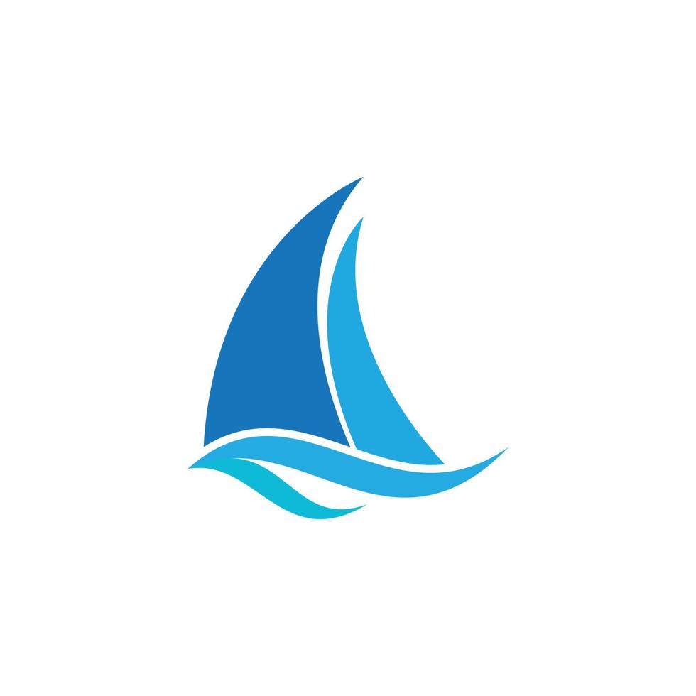 vecteur de logo de voile