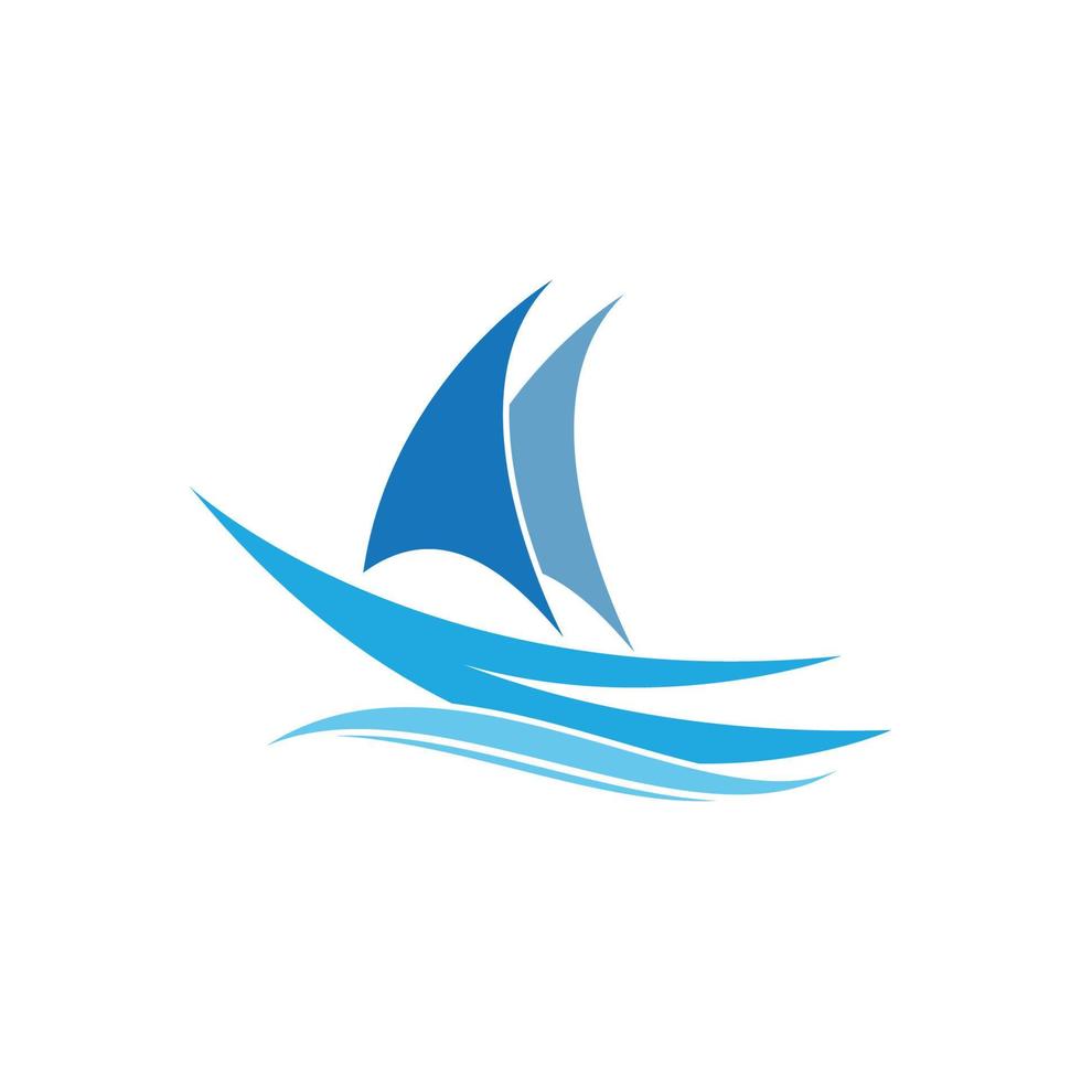 vecteur de logo de voile