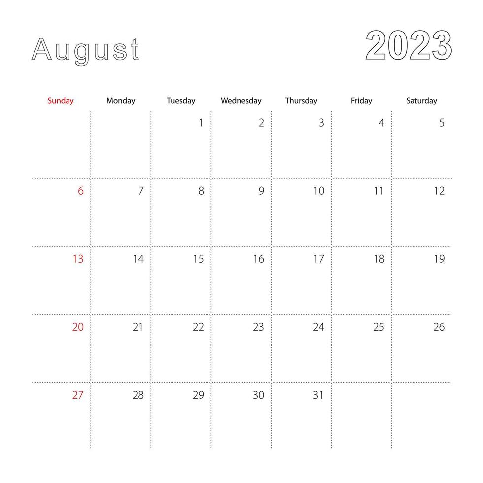 Calendrier familial par semaine 2024 à pois