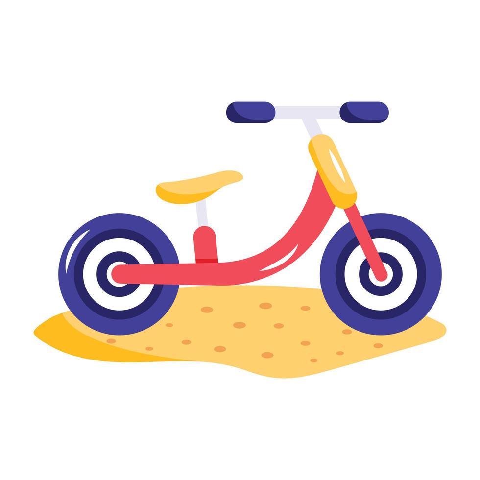 une icône modifiable à plat de vélo de sable vecteur