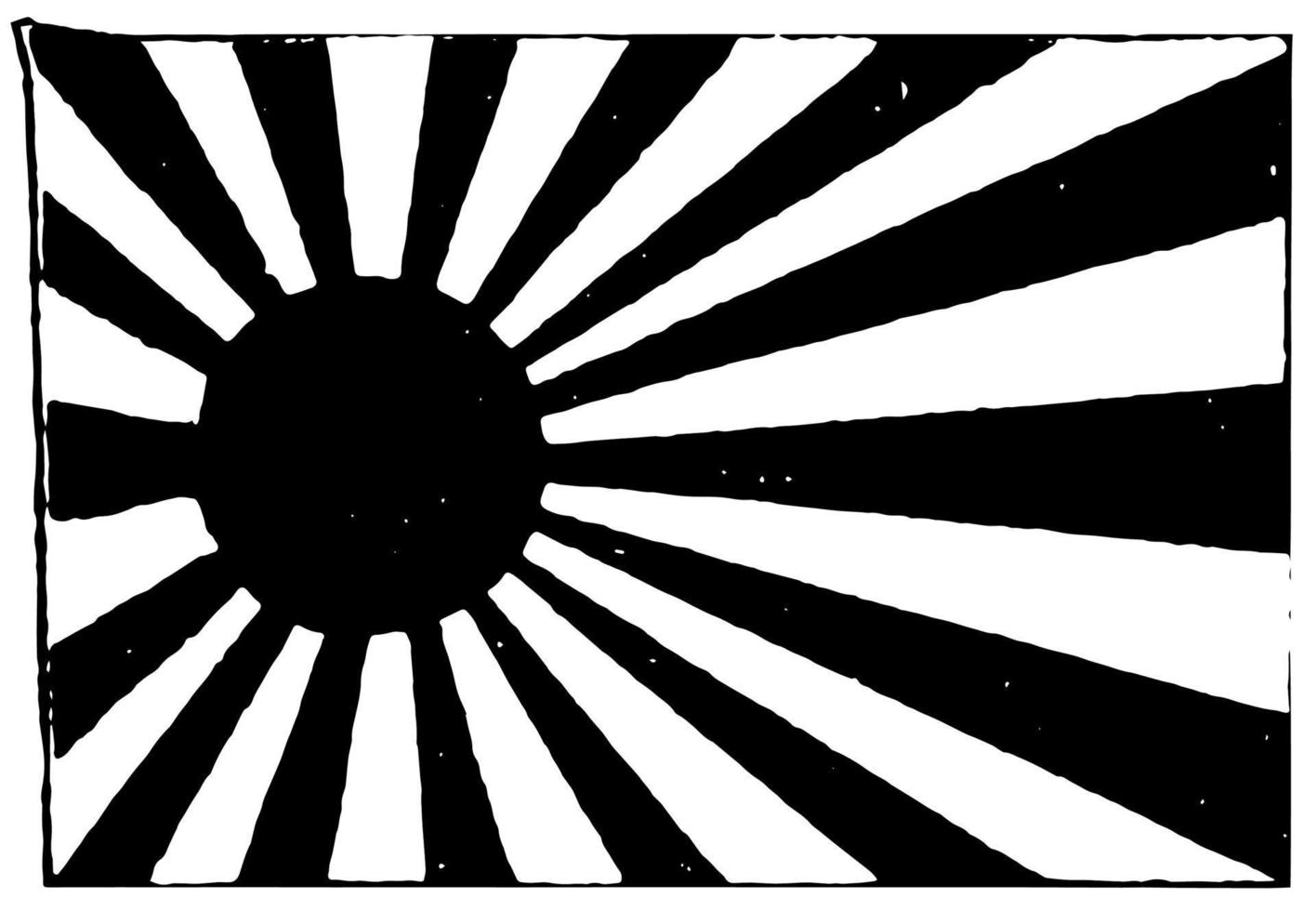 japon, drapeau de la marine impériale, 1910, illustration vintage vecteur