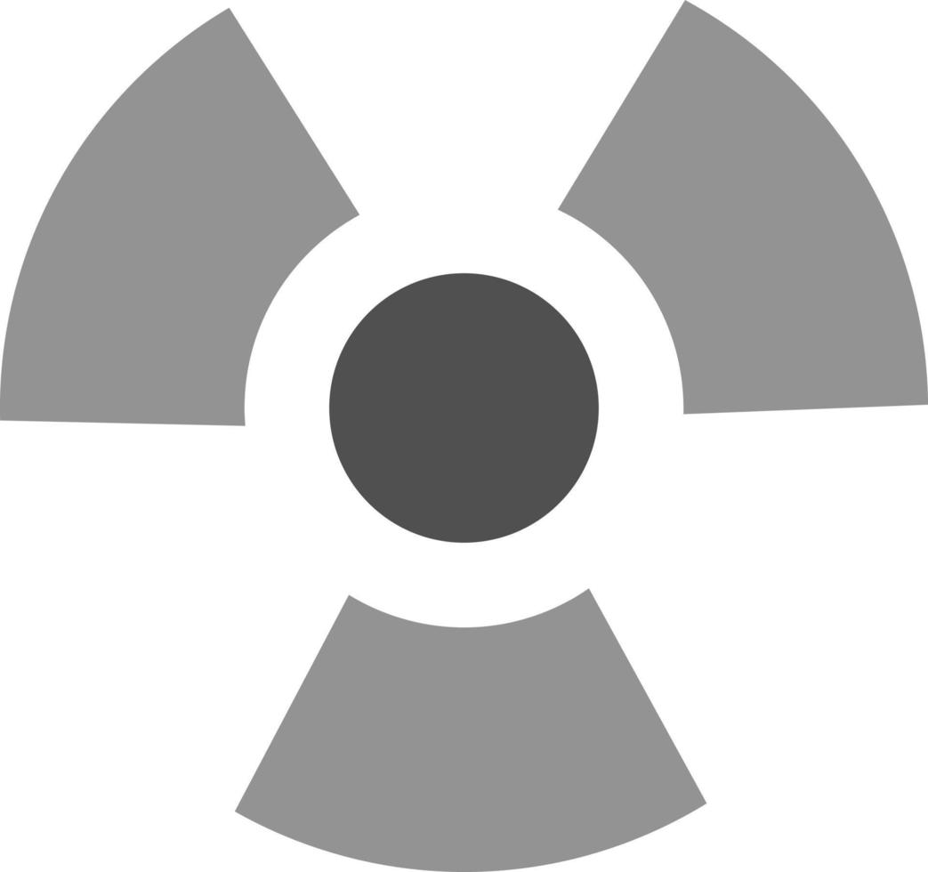 signe radioactif, icône illustration, vecteur sur fond blanc
