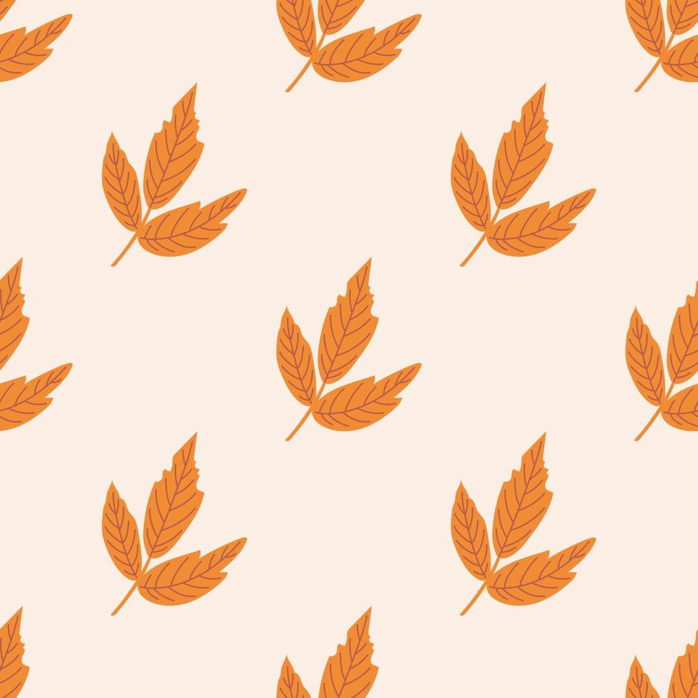 modèle sans couture avec des feuilles d'automne. la collection du jour de Thanksgiving. illustration vectorielle plane vecteur