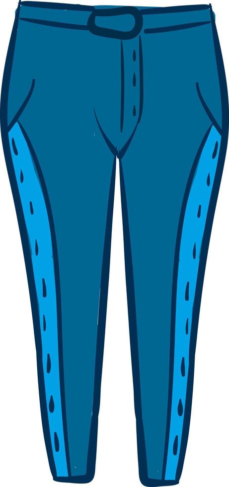 pantalon bleu, illustration, vecteur sur fond blanc.
