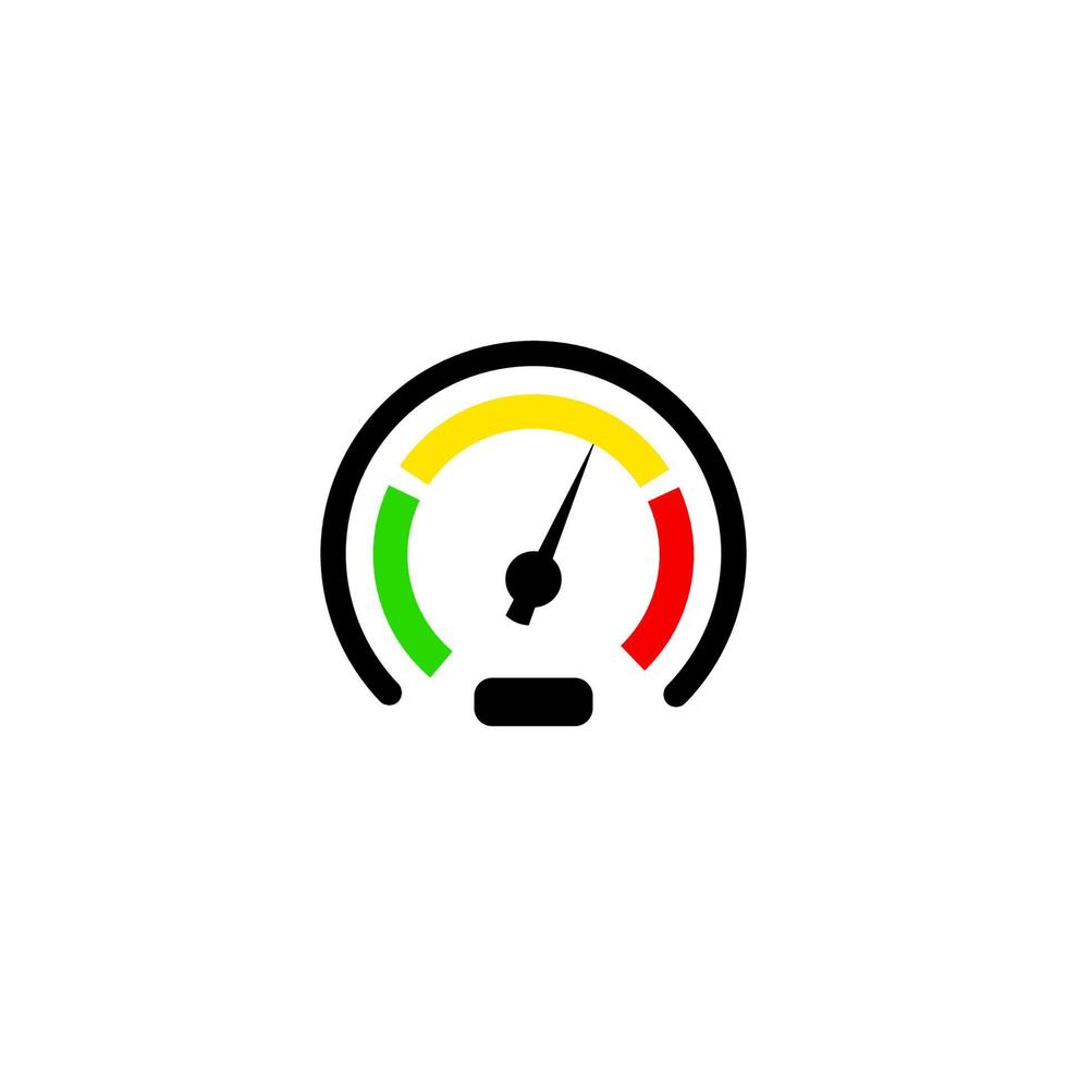 icône de panneau de compteur de vitesse simple vecteur illustration parfaite