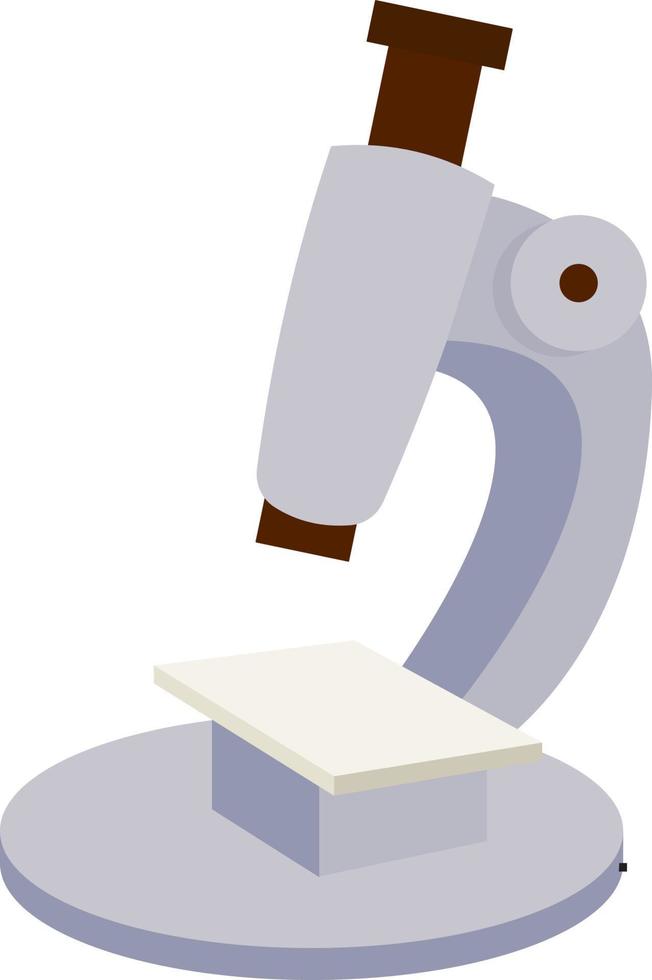 microscope, illustration, vecteur sur fond blanc.