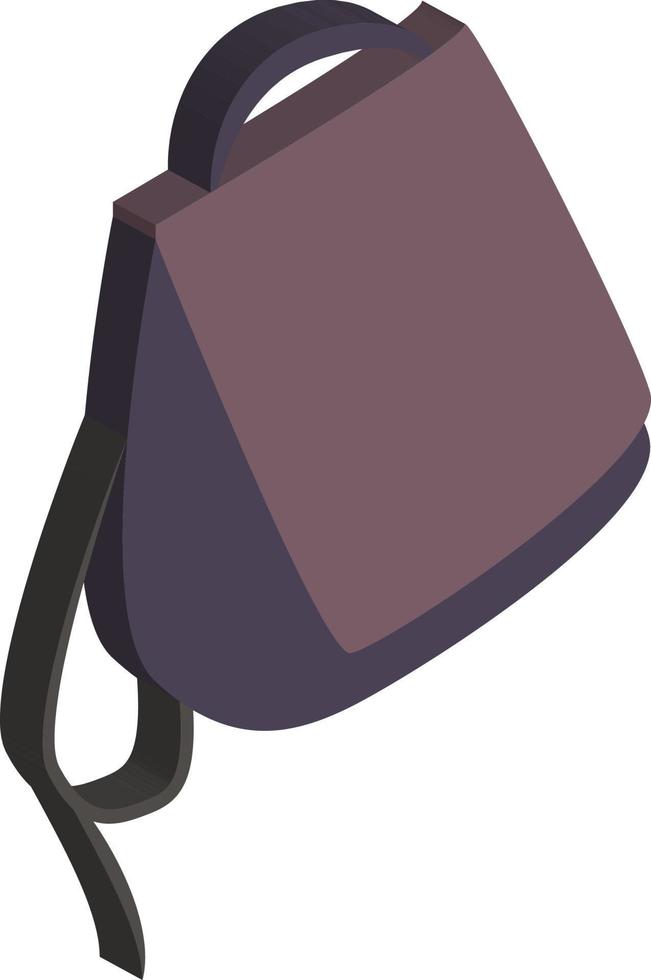 sac violet, illustration, vecteur sur fond blanc.