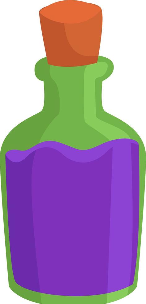 potion magique, illustration, vecteur sur fond blanc.