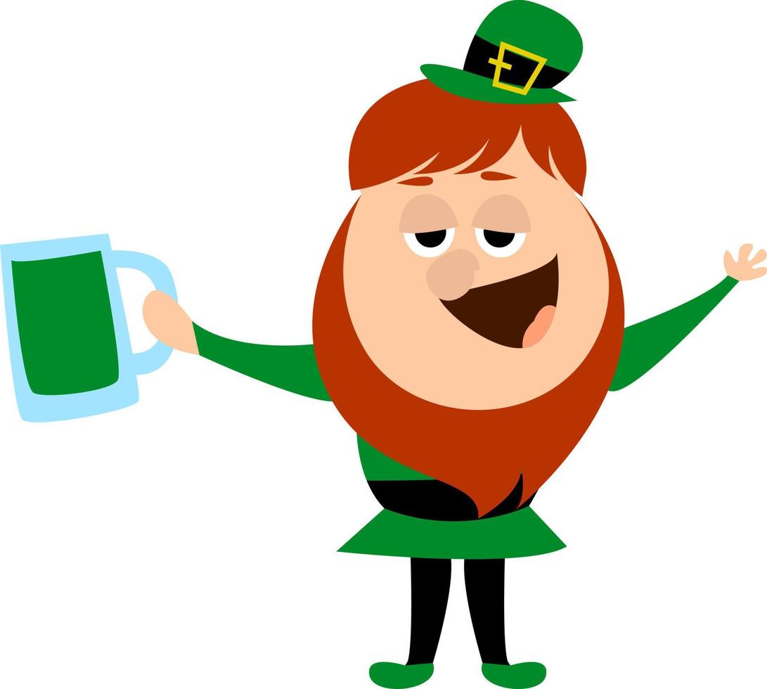 saint patricks day, illustration, vecteur sur fond blanc.