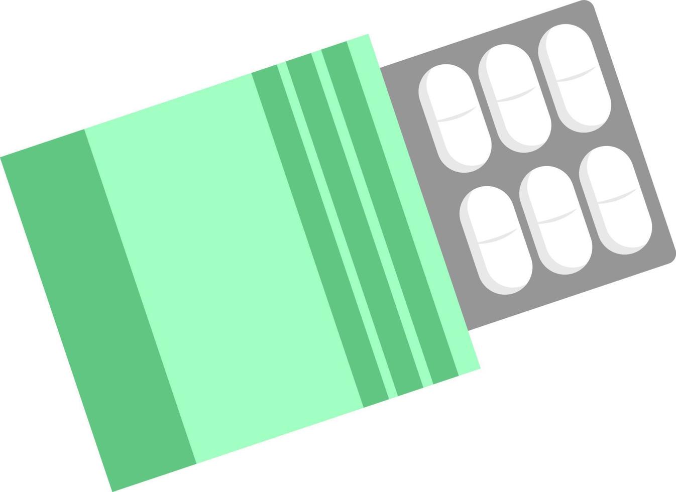 Emballage de vitamines, illustration, vecteur sur fond blanc.