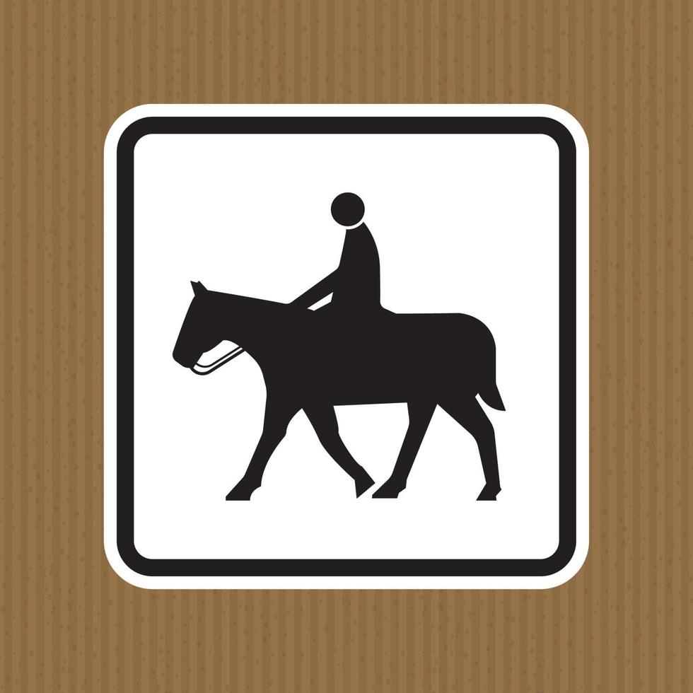 signe symbole cheval sur fond blanc vecteur
